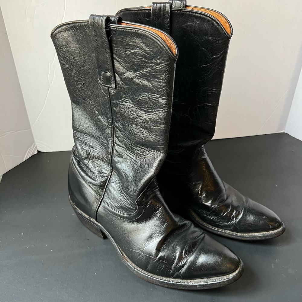 Vintage Justin Black Vintage Roper Boots M 7.5| W 9-9.5 | E 41